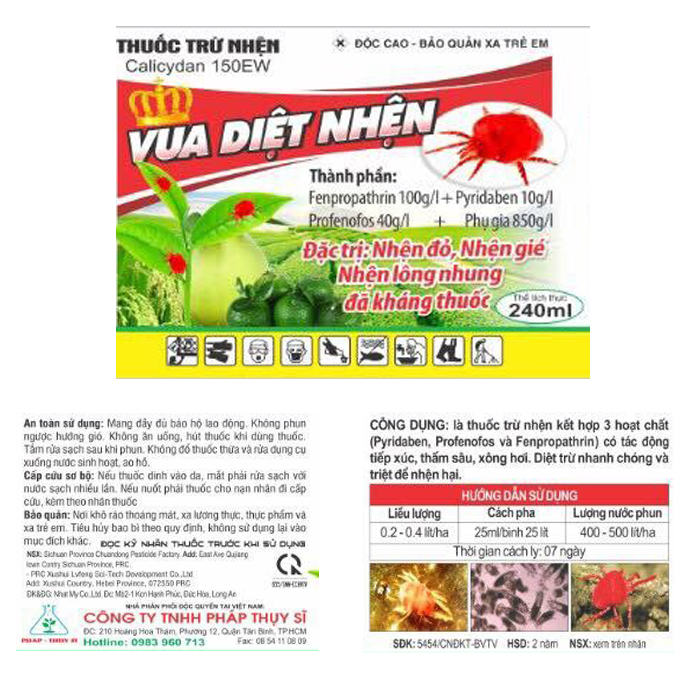 VUA DIỆT NHỆN 240ML